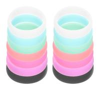 JOINPAYA Lot de 14 Bagues en Silicone Souple pour Femmes Alliances Colorées Taille 8 Bagues de Sport Flexibles et Résistantes pour Fitness et Activités en Plein Air
