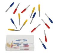 JOINPAYA Lot de 15 Lames de Coupe pour Machines de Découpe Acier Tungstène Angles 30° 45° 60° Outil de Découpe de Tissu et Vinyle Coupe-Lettres Professionnel