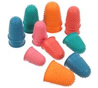 JOINPAYA Lot de 15 Manchons de Doigts en Caoutchouc Réutilisables Coussinets Ergonomiques pour Protection Antidérapante Lors de L'écriture, Comptage et Bricolage