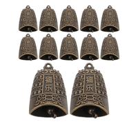 JOINPAYA Lot de 16 Breloques Cloche Rétro en Laiton Doré Mini Dragon, Pendentifs Feng Shui pour Décoration Artisanale, Carillon Éolien et Création de Bijoux, Ornement Porte-clés, Ambiance