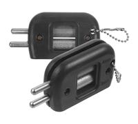 JOINPAYA Lot de 2 Affûteurs de Patins à Glace Noirs, Accessoire Pratique pour Lames de Hockey, Outil D'affûtage Réglable Chaîne Porte-clés, pour Entretien et Affûtage des Chaussures