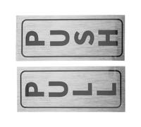 JOINPAYA Lot de 2 Autocollants Porte Coulissante « Pousser/tirer » Auto-adhésifs, Étiquette Instructions Bureau Commerce Hôtel, Signalisation Panneau Clair, Usage Polyvalent, Facile à