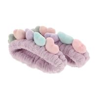 JOINPAYA Lot de 2 Bandeaux pour Cheveux en Tissu Doux Forme Cœur, Faciles à Mettre sans Tirer, pour Soins du Visage et Nettoyage du Visage
