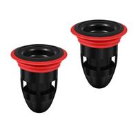 JOINPAYA Lot de 2 Bouchons Silicone Noir Résistants à L'usure Fonction Anti-odeur et Démontage Facile Cuisine et Usage Domestique