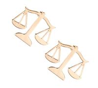 JOINPAYA Lot de 2 Broches en Alliage Métal Doré 35 CM Épingles de Col Balance Symbole Justice Broche Costume Homme pour Avocat Juge Accessoire Professionnel et Élégant