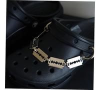 JOINPAYA Lot de 2 Chaînes de Chaussure Style Punk en Métal Accessoires Breloques pour Chaussures Hip-Hop Décorations pour Personnalisation Usage Mode Urbain