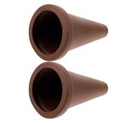 JOINPAYA Lot de 2 Cônes de Ponte en Céramique pour Aquarium, Ornement D'élevage Microporeux en Terre Cuite, Taille Standard, Habitat de Reproduction pour Poissons Discus et Scalaires,