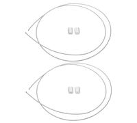 JOINPAYA Lot de 2 Cordes de Basket-Ball 3 MM en Câble d'acier Enduit Accessoires de Réparation pour Filet de Basket-Ball Extérieur Filets de Sport Résistants pour Panier de Basket en