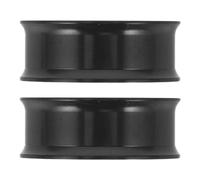 JOINPAYA Lot de 2 Écarteurs D'oreilles Creux 25 Mm en Acier Inoxydable 316 Noir, Tunnels de Piercing Légers et Résistants, Boucles D'oreilles Plugs Tragus pour Usage Quotidien et Extension