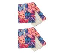 JOINPAYA Lot de 2 Étuis à Crayons en Toile 48 Emplacements Porte-Pinceaux Forme Feuille d'Érable Violet Organiseur Matériel Aquarelle Peinture à l'huile Voyage Rangement Dessin