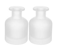JOINPAYA Lot de 2 Flacons Diffuseurs D'huile en Verre Cylindriques 150ml, Flacon Diffuseur Vide pour Huiles Essentielles, Accessoires de Décoration Intérieure Polyvalents pour Maison