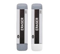 JOINPAYA Lot de 2 Gommes Mates Gris Sable Gomme à Usage pour Stylos Plume Stylo Bille et Gel Surface Texturée Anti-Residus Kit Scolaire Précis pour Étudiants et Bureau Correction Nette