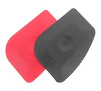 JOINPAYA Lot de 2 Grattoirs Cuisine en PC Réutilisable, Taille Moyenne, Couleurs Rouge et Noir, Racloir pour Pâte et Crème, Outil de Nettoyage de Poêle et Ustensiles, Pâtisserie