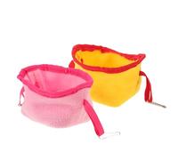 JOINPAYA Lot de 2 Hamacs Suspendus pour Cage Petits Animaux Cabane Chaude et Douillette en Tissu Doux Nid D’Hiver pour Perruches Calopsittes Conures et Hamsters Entretien Facile