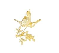 JOINPAYA Lot de 2 Mini Broches Oiseau en Métal Galvanisé Décoration Légère de Branche Broche Amusante pour Vêtements Paquet et Accessoires Artisanaux