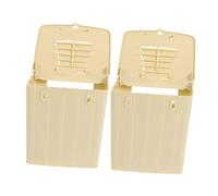 JOINPAYA Lot De 2 Nichoirs pour Oiseaux Cage À Oiseaux Accessoires pour Perruches Maison en Noix De Petits Nids pour Pinsons Abs Beige