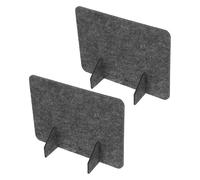 JOINPAYA Lot de 2 Panneaux Séparateurs de Bureau en Feutre Insonorisant Stable Taille 30X40 CM Couleur Gris Foncé Paravents Autoportants sans Perçage pour Protection Table en Espace de