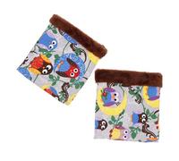 JOINPAYA Lot de 2 Paquet de Couchage pour Hamster Grosse Taille Nid Douillet en Tissu Doux Abri Chaud et Confortable pour Petits Rongeurs Lit pour Hamster et Cobaye Accessoire pour