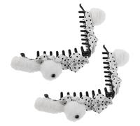JOINPAYA Lot de 2 Pinces à Cheveux Pelucheuses Lapin Accessoires pour Cheveux Mignons Maintien Extra Fort Adaptées Thème Pâques pour Femmes et Filles Coiffure Rapide et Confortable