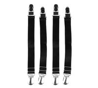 JOINPAYA Lot de 2 Pinces à Jarretelles Métalliques Ajustables Noires Pince à Bas Cuissardes Réglable Accessoires Pratiques pour Maintien des Bas et Organisation Buanderie Usage