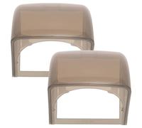 JOINPAYA Lot De 2 Protections De Prises Extérieures Étanches Noires pour Jardin Garage Terrasse Protection De Cordon d'alimentation Extérieur Fournitures pour La Maison