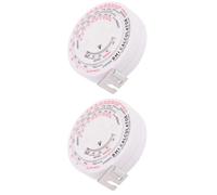 JOINPAYA Lot de 2 Rubans de Mesure Corporelle Bmi Circulaires 15 M Rubans de Calcul de L'Imc Flexibles en ABS et PP Colorés Rétractables pour Tour de Taille et Suivi Santé Quotidien