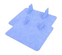 JOINPAYA Lot de 2 Séparateurs de Bureau en Feutre Bleu Clair 30X40 CM Panneaux D’Intimité Insonorisants Autoportants pour Salle de Classe et Espace Élève Cloisons de Table pour Réduire