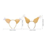 JOINPAYA Lot de 2 Serrage-Têtes Cuisses de Poulet Thanksgiving Accessoires Cheveux Légers en Plastique Décoration Festive pour Fête de Fin d'Année et Soirée à Thème Serrage-Têtes Dinde