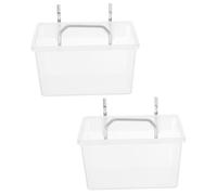 JOINPAYA Lot de 2 sets de Bacs à Pièces en Plastique Transparent pour Panneau Perforé Organisateurs de Vis et Boîtes de Rangement avec Crochets Compatibles Panneau Perforé Stockage de