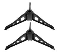 JOINPAYA Lot de 2 Supports Stables pour Sapin de Noël en Plastique Noir 15 Cm, Socle Robuste pour Sapin Artificiel, Fournitures de Noël pour Décoration Maison et Fêtes de Fin D'année