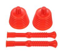 JOINPAYA Lot de 2 Ventouses en Caoutchouc pour WC Fermé, Déboucheur Pratique pour Canalisations de Salle de Bain et Évier, Solutionneur de Blocage Polyvalent, Bâtonnet à Ventouse