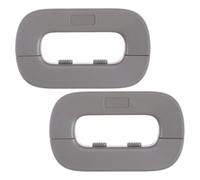 JOINPAYA Lot de 2 Verrous de Sécurité Adhésifs pour Porte de Placard et Réfrigérateur Protection Garçon et Filles Anti-Pincement Gris Installation sans Perçage Verrou Polyvalent pour