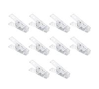 JOINPAYA Lot de 20 Clips Photo en Plastique Transparent pour Guirlande Lumineuse, Pinces Décoratives pour Bureau et DIY, Fixation Sécurisée pour Cartes et Petites Décorations