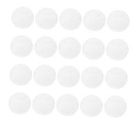 JOINPAYA Lot de 20 Étuis de Protection Transparents pour Badges Ronds 63 MM Housses Multi-Usages en PVC Épais Pochettes Pratiques pour Rangement et Exposition de Badges