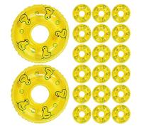 JOINPAYA Lot de 20 Piscines Miniatures en PVC Décorations pour Maison De Poupée Idéales pour Les Fêtes Et Les Anniversaires