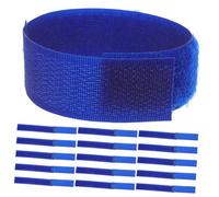 JOINPAYA Lot de 20 Sangles Réglables Antidérapantes en Bande Auto-agrippante pour Bottines D’Animaux, Accessoires De Fermeture Bleu Foncé, Protection Pluie Et Boue, pour Chiens Et Chats en Extérieur