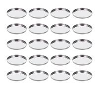 JOINPAYA Lot de 20 Supports Magnétiques Ronds pour Fards à Paupières, Godets Métalliques Vides 36x3 Mm, Contenant Compact pour Palette de Maquillage, Rangement Pratique pour Cosmétiques