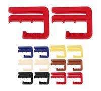 JOINPAYA Lot de 24 Boutons de Serrage Réglables pour Pantalons et Jupes - Clips Amovibles en Plastique - Pince Élastique pour Ajustement Rapide Taille - 6 Couleurs - Accessoire Polyvalent
