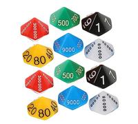 JOINPAYA Lot de 24 Dés De Valeur De Position en Plastique Multicolores, Jouet Éducatif Et Accessoires De Jeu pour Fête Et Maison, Jeu De Dés Amusant Et Solide