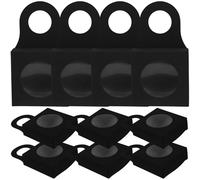 JOINPAYA Lot de 25 Boîtes Décoratives en Papier Kraft Noir pour Bouteilles de Vin et Whisky, Pliables et Faciles à Transporter, pour Événements Spéciaux et Noël