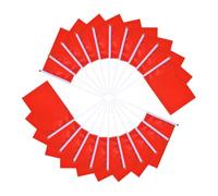 JOINPAYA Lot De 25 Drapeaux Vierges De Couleur Unie Petits Drapeaux Unis À Faire Soi-Même Sur Bâtons Décorations De Fête Pour Ouvertures Fêtes D'Anniversaire Pour