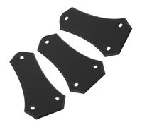 JOINPAYA Lot de 3 Caches-Tiges de Réglage de Manche de Guitare Électrique en Plastique Noir Forme Nez de Vache Accessoires de Guitare Noyau en Fer Pièces Détachées Standard pour