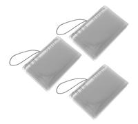 JOINPAYA Lot de 3 Couvertures Souples A6 Transparentes en Pvc avec Anneaux Ronds, Classeur Rechargeable pour Cahier Scolaire, Organiseur Bureau Léger et Résistant pour Gestion Documentaire