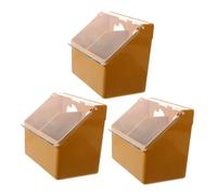 JOINPAYA Lot De 3 Mangeoires À Oiseaux Suspendues À Deux Trous Accessoires pour Cage À Perruches Accessoires pour Cage À Perroquets Récipient pour Nourriture pour Calopsittes