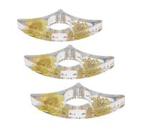 JOINPAYA Lot de 3 Marque-pages en Résine Fleurs Séchées, Porte-page à Bague Fleurie Ergonomique, Accessoire de Lecture Miniature pour Enseignants, Maison et Bureau