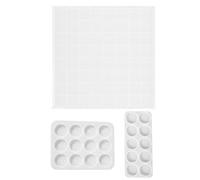 JOINPAYA Lot de 3 Moules en Silicone Transparents pour Pièces D'échecs Couronne, Moule Pratique pour DIY Époxy, Matériel D'échecs à Monter Soi-même, Flexible et Facile à Nettoyer,