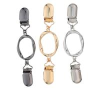 JOINPAYA Lot de 3 Pinces à Clip Vintage pour Cardigan et Pull en Alliage de Zinc Clips de Fermeture Métalliques Rétro pour Col de Gilet, Châle et Foulard, Accessoires Mode Femmes Élégants,