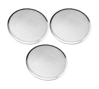 JOINPAYA Lot de 3 Plaques à Pizza en Aluminium Épais 20 Cm Perforées pour Four, Moules Ronds Multifonctions, Accessoires de Cuisson Résistants et Faciles pour Usage Domestique