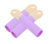 JOINPAYA Lot de 3 Poignées de Manche de Balai 22mm en Plastique Couleur Violet Clair, Embouts de Remplacement Compatibles Balai Serpillière, Accessoires pour Nettoyage Domestique Pratique