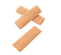 JOINPAYA Lot de 3 Protège-Doigts Individuels Pêche au Lancer, Manchons Anti-Coupure Réutilisables en Tissu Antidérapant, Couleur Terre Cuite, Longueur 6,6 Cm, Protection Extérieure